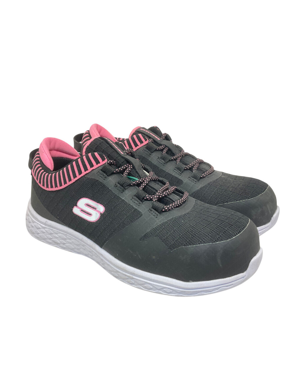 Skechers Women's Aluminum Toe SP Slip Resistant Safety Shoes 99996595 Black 7.5M